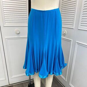 Dance America Sz L Blue Flowing Gored Skirt Gorgeous-Dance, Dance, Dance